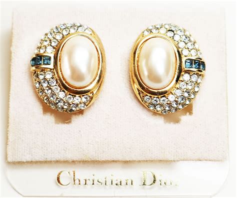 dior earrings antiques|genuine christian dior earrings.